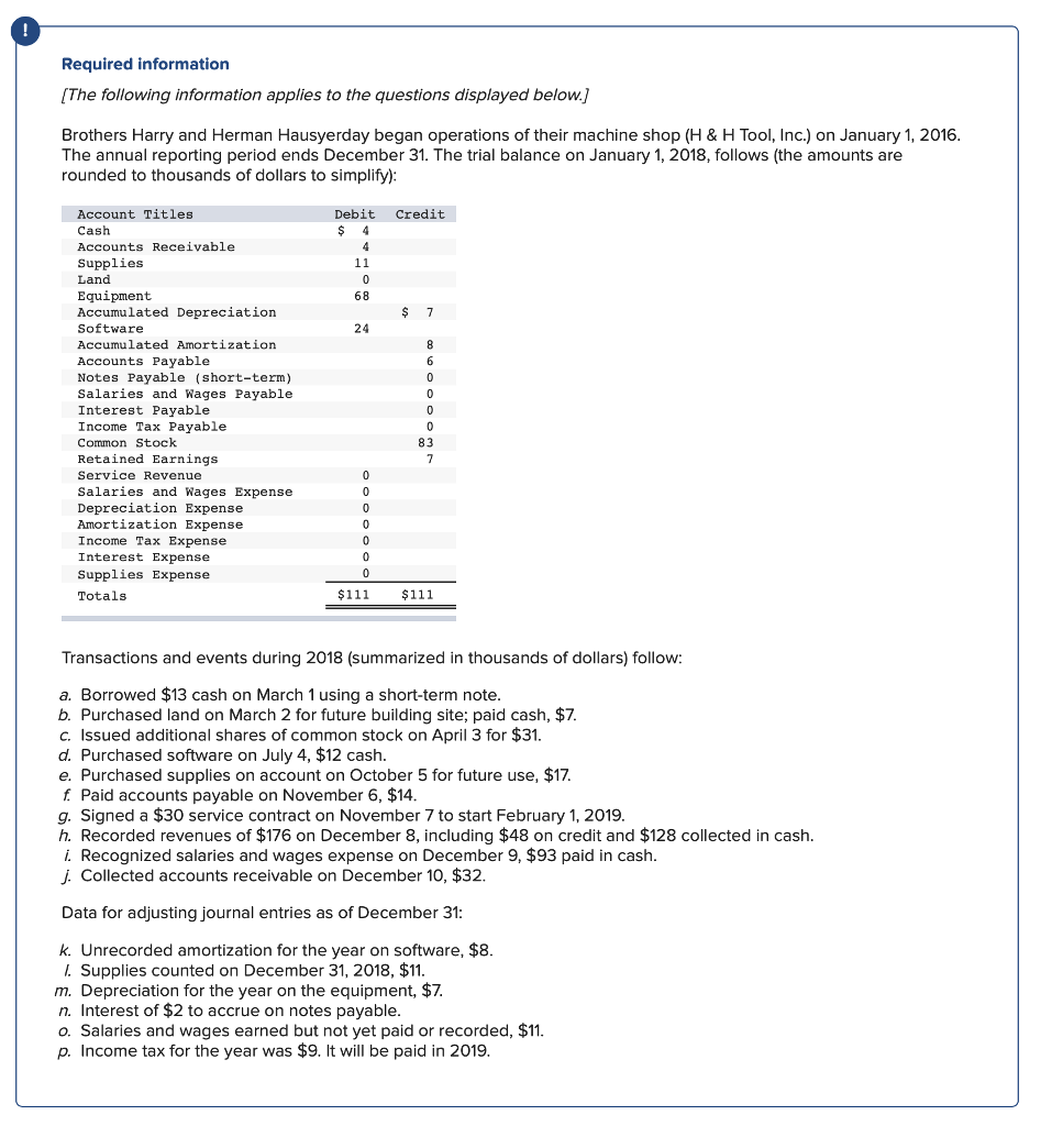 Part A. Prepare an income statement Part B: Prepare the statement