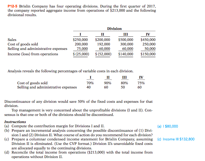 I need to be shown the calculation for each answer in the