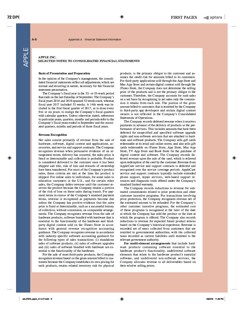 cash flows from operations to pay dividends? 4. Did Apple spend more