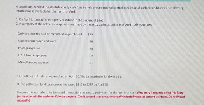 please fill out missing boxes. make sure i see the answers Pharoah,