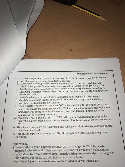 Laqgman Tire Company manufactures racing tires for bicycles. Abu Lagman sells tires