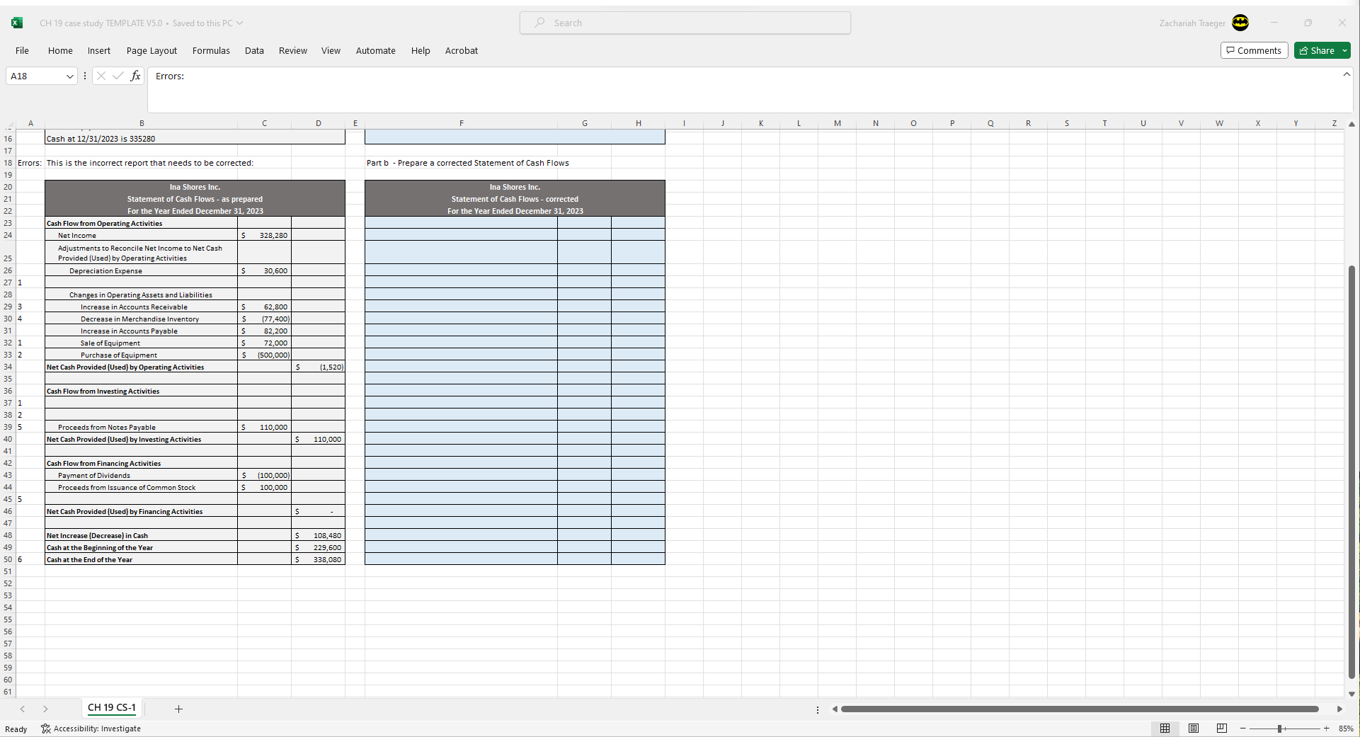 Home Insert Page Layout Formulas Data Review View Automate Help Acrobat A1