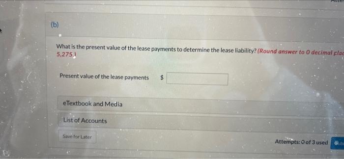 please need help with part B (b) What is the present value