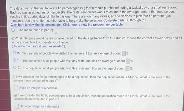 table. a) The restaurant owner picked an arbitrary start point in the