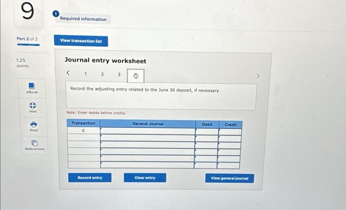 Credit View general journal please help :( i need help filling out