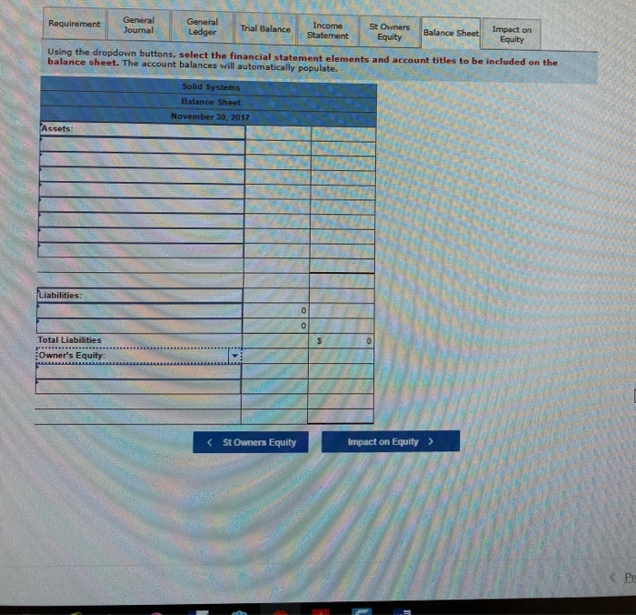 to prepare the company's first set of financial Statements on December 31,