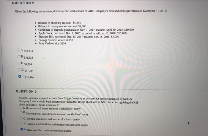  2 and 3 please need help v desperate QUESTION 2 Given