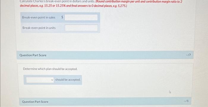 sold is variable, 42% of the selling expenses are variable, and 40%