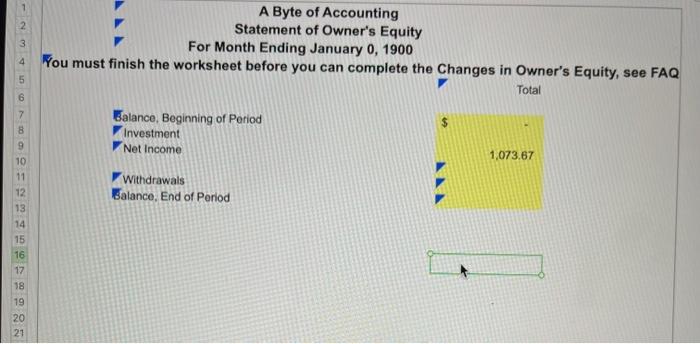 calculating the net income & balance pls! A Byte of Accounting Statement
