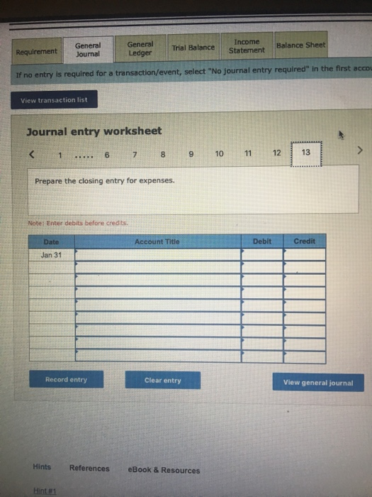 to the $103,000 borrowed on January 1 Round your interest caloulation to
