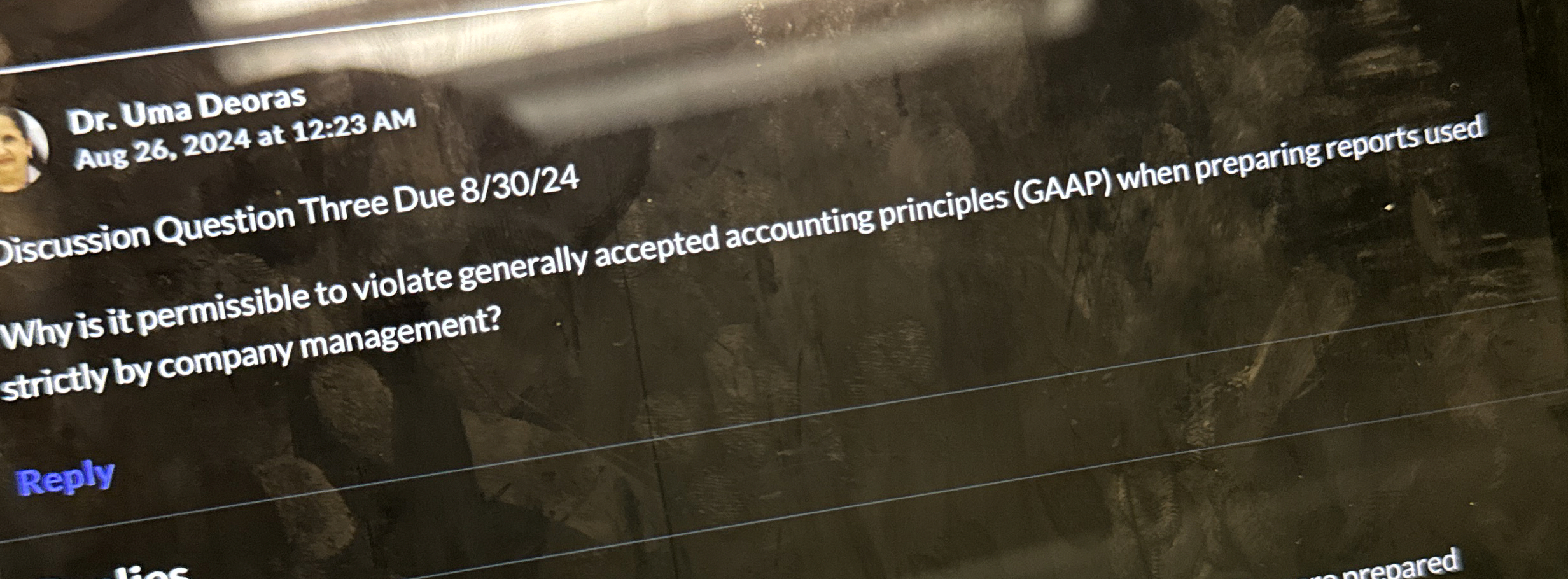  Dr. Uma Deoras Aus 26,2024 at 12:23 AM Why is it