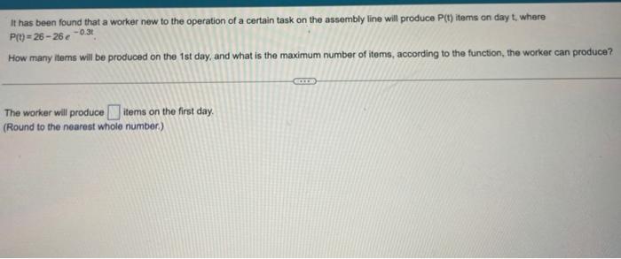  It has been found that a worker new to the operation