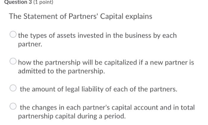 in a partnership with Partner A. B contributes as part of his