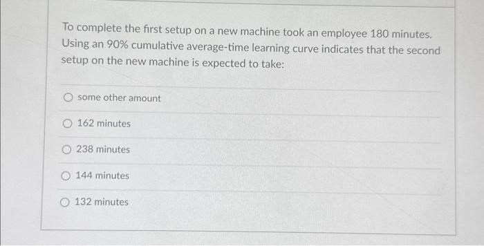 To complete the first setup on a new machine took an