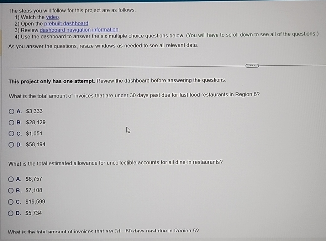  The steps you will follow for this project are as follows: