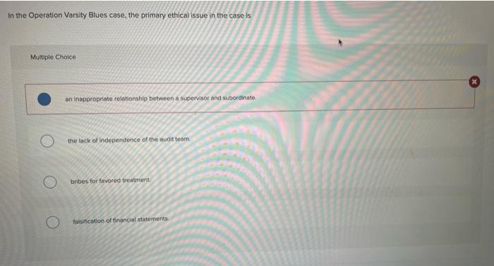  In the Operation Varsity Blues case, the primary ethical issue in