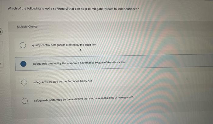 subordinate. the lack of independence of the avdit team. bribes for favored