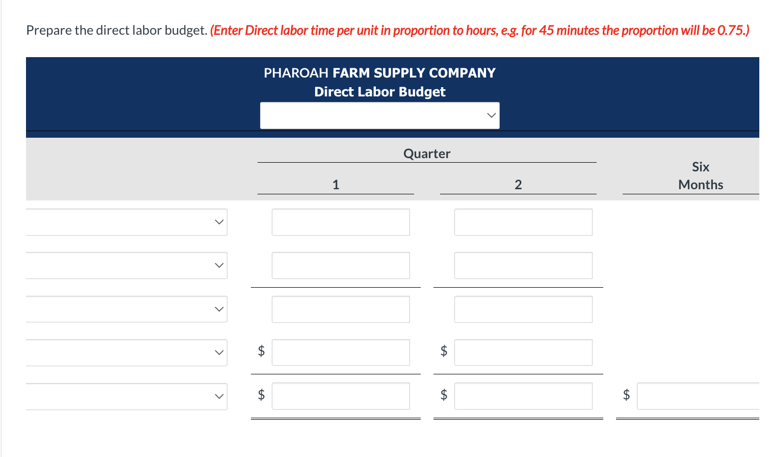 0.75 .) Pharoah Farm Supply Company manufactures and sells a pesticide called