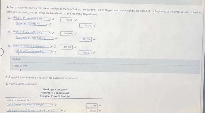 of ending work in processt 1 Cost of goods transferred out: 3
