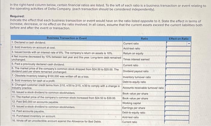 the options are "increase,decrease or no effect" In the right-hand column below,