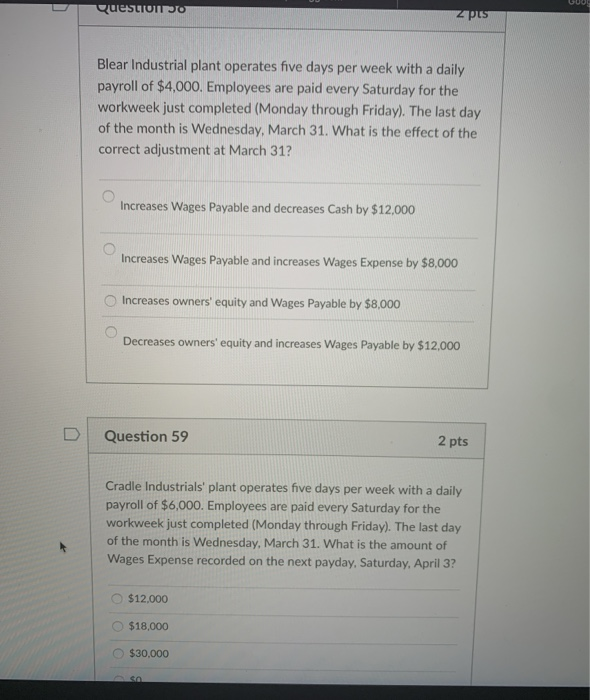 expired during the period Sales made during the last week of the