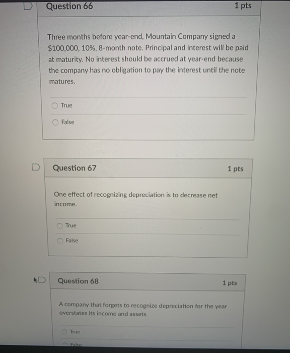 2 pts A company forgot to record four adjustments during 2010. Which