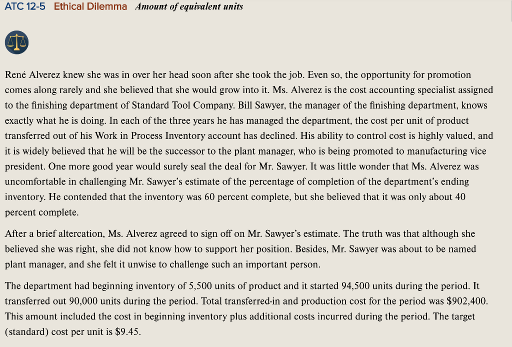Compute the equivalent cost per unit, assuming the ending inventory is considered