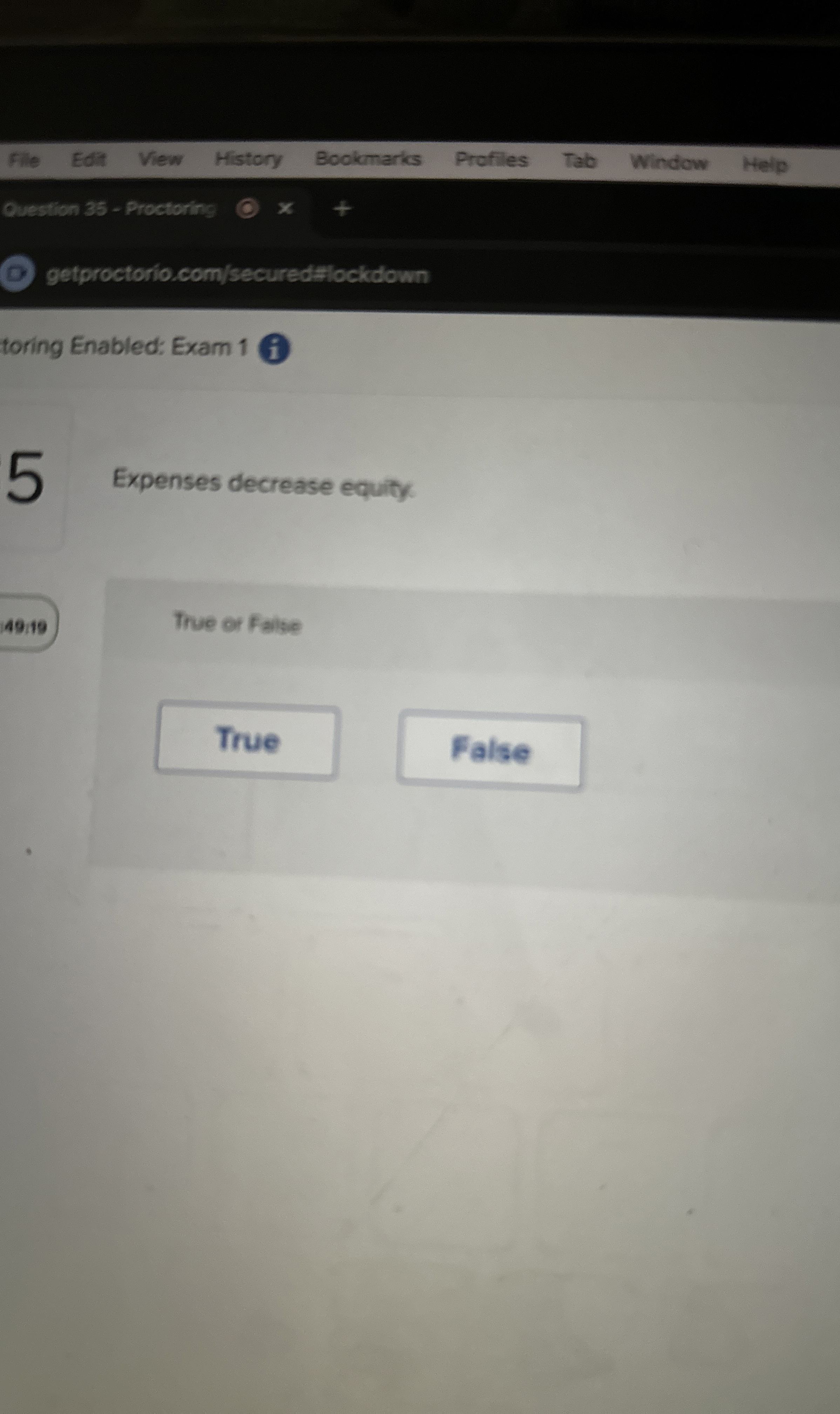  Expenses decrease equity. Thue or False 