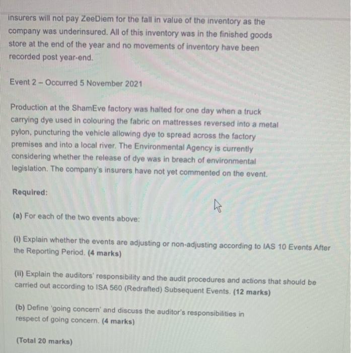 Co is nearly complete and the financial statements and the audit report