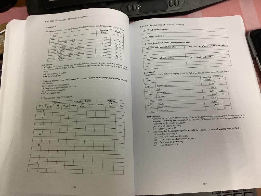 Fundamentals i Aconting Avtor Stock card Cast of G Elits/Unit cost COSE