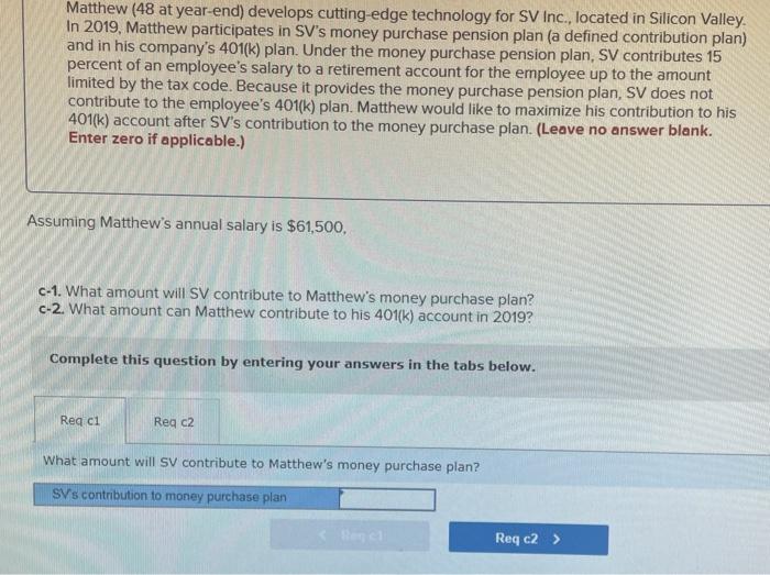 plan (a defined contribution plan) and in his company's 401(k) plan. Under
