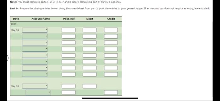 comprehensive problem which encompasses all of the elements learned in previous chapters.