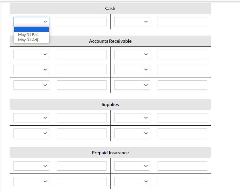 fill details in the exact column. The following is the unadjusted trial