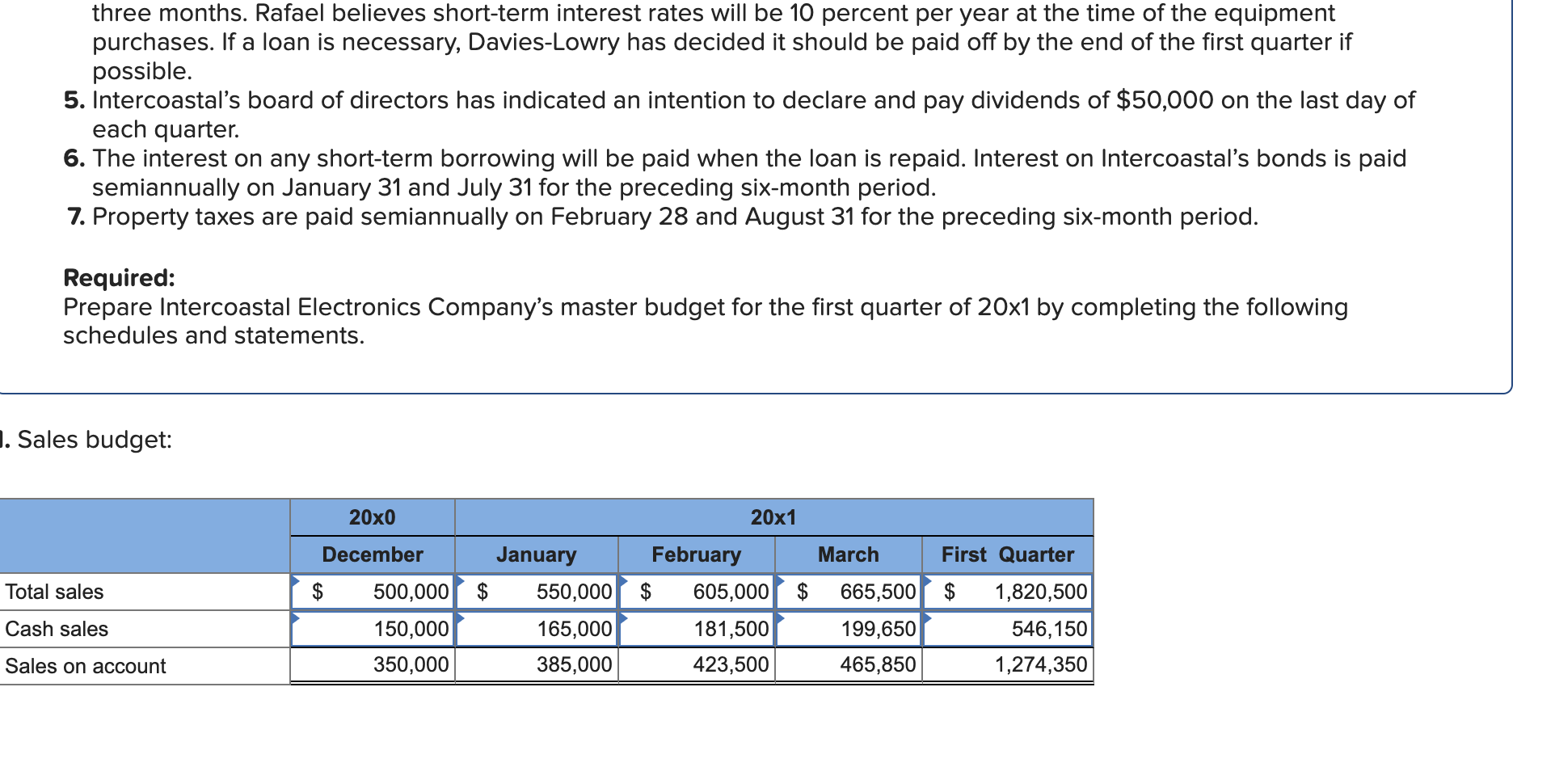 help! Required information [The following information applies to the questions displayed below.]