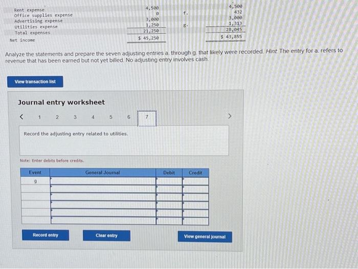 entry for a. refers to revenue that has been earned but not