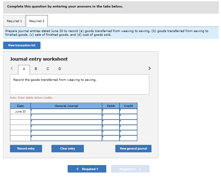 the questions displayed below.] Pro-Weave manufactures stadium blankets by passing the products