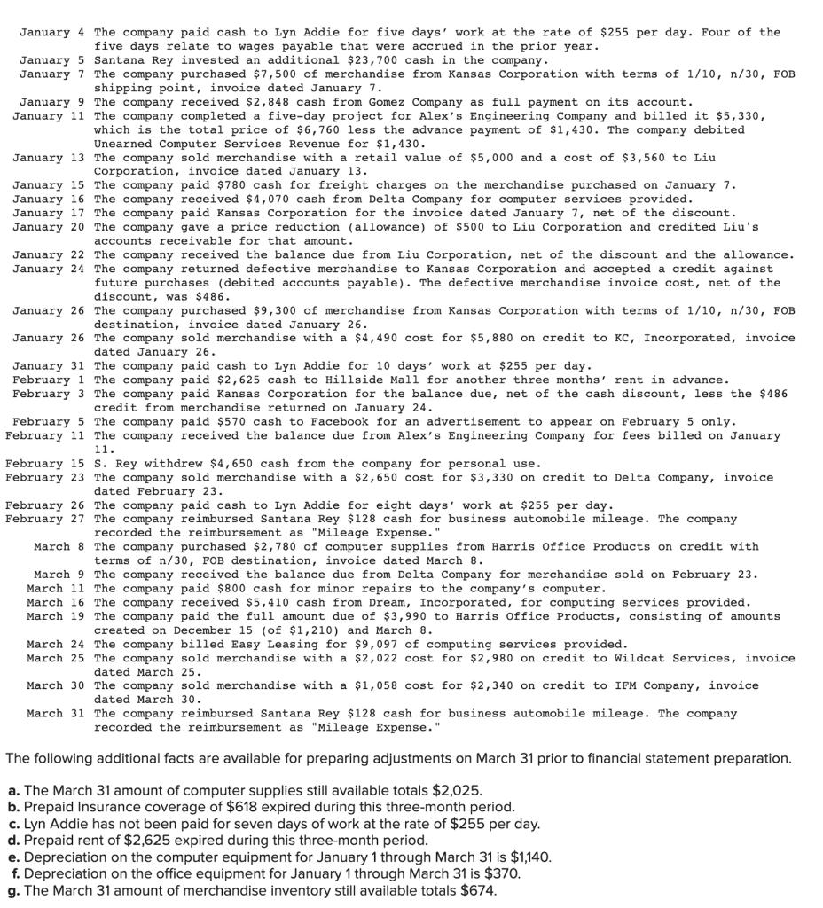 applies to the questions displayed below.] Santana Rey created Business Solutions on