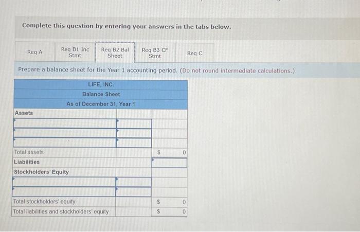 Year 1 accounting period. (Do not round intermediate calculations.) a. Record the