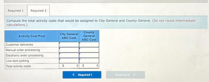 General and County General. Complete this question by entering your answers in