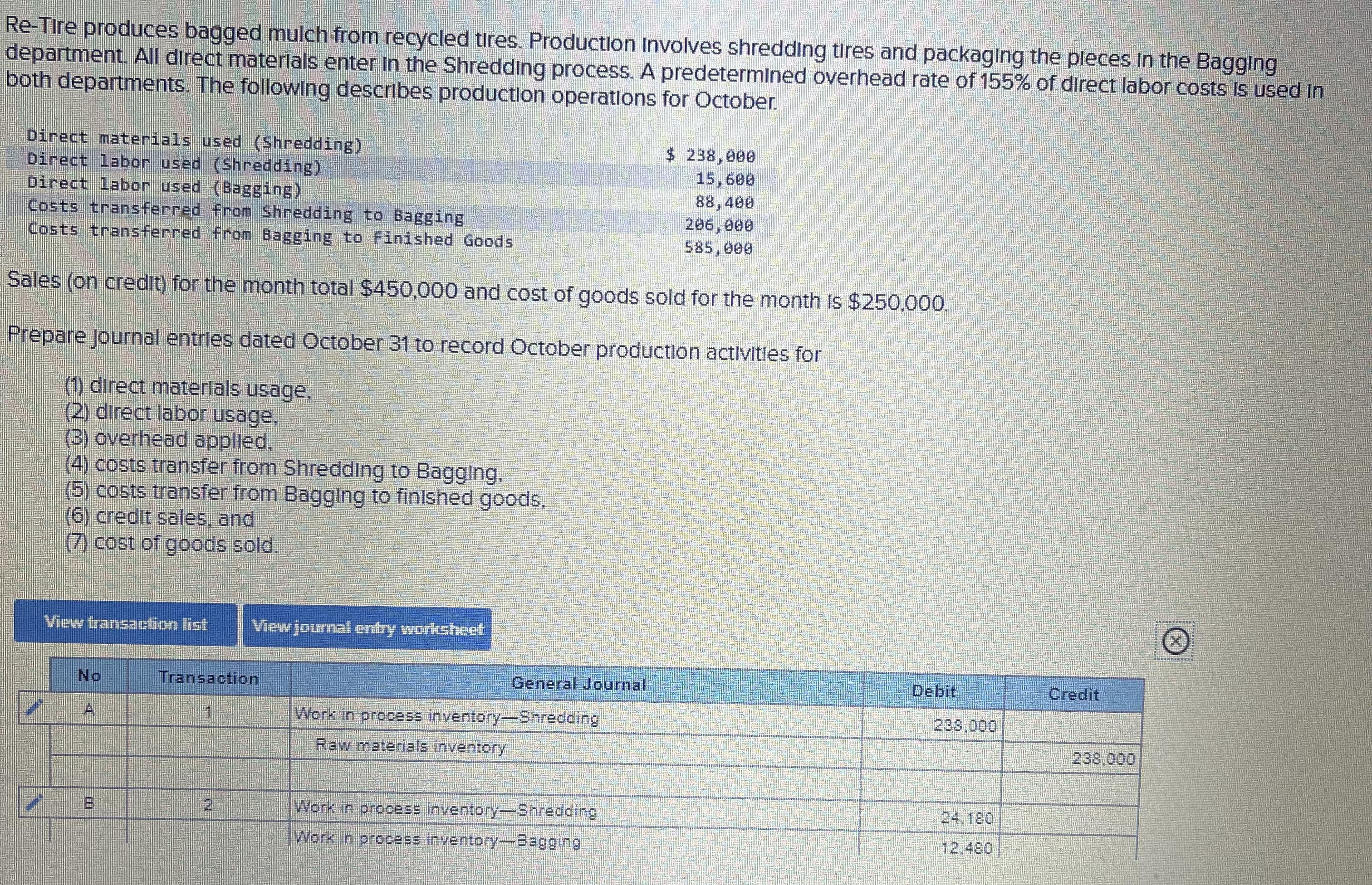  Help accounting 2 process costing 