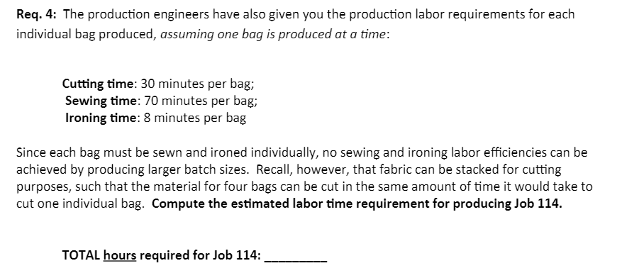 include the quantity being produced in the Job as well as the