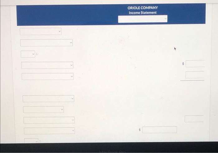 for Oriole Company for the year ended January 31, 2021: Freight in