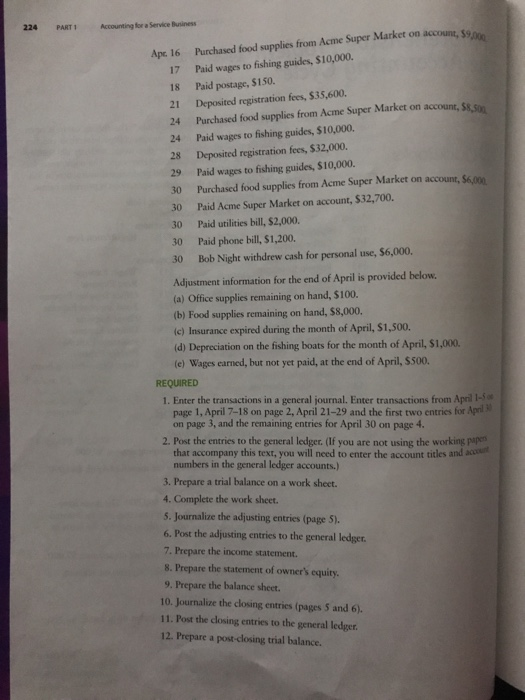 Accounting Cycle odh Nht ogened The General's Favorihe Fishing Hole The fishing