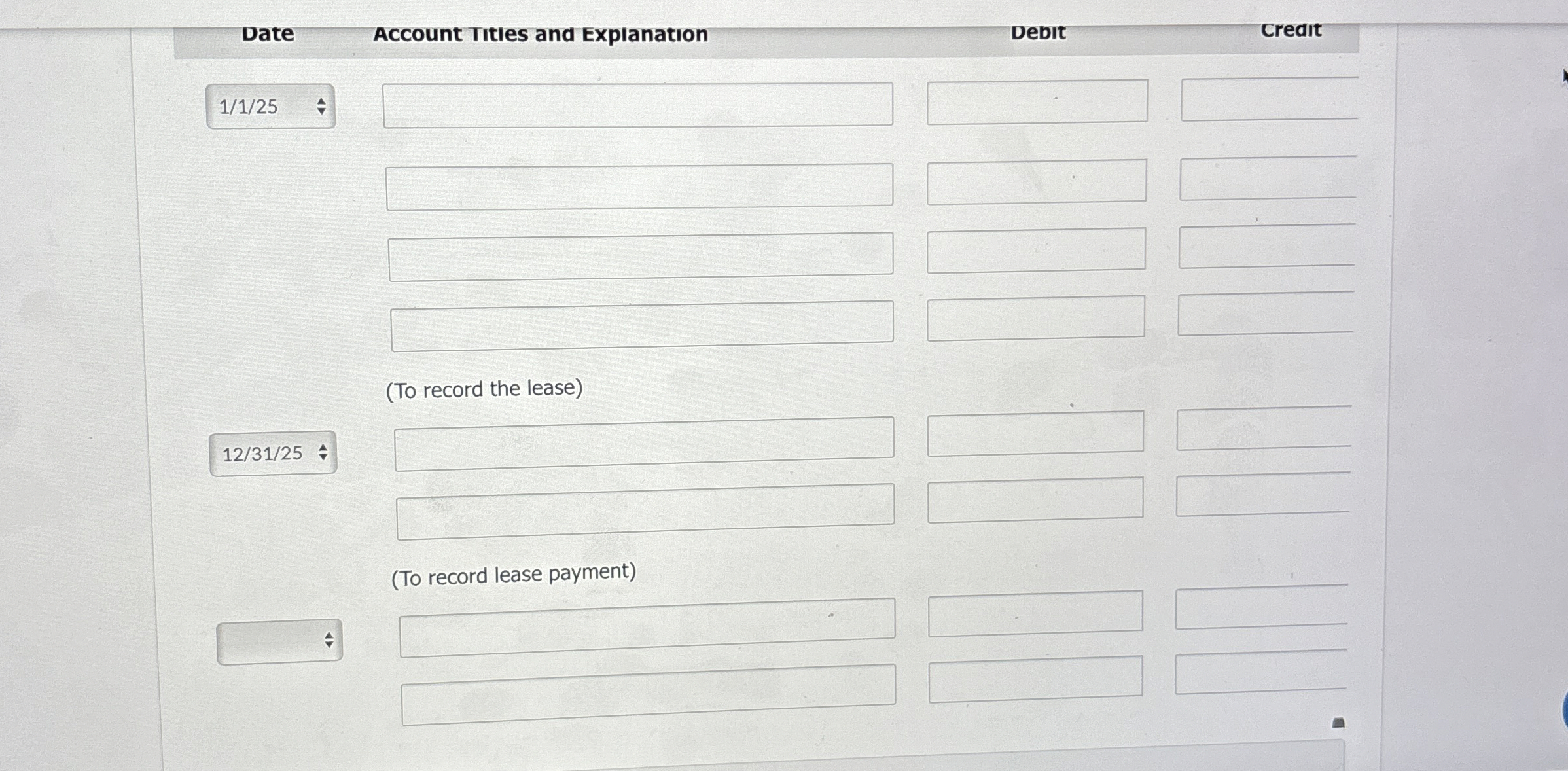  On January 1,2025, Oriole Company leased equipment to Pharoah Corporation. The