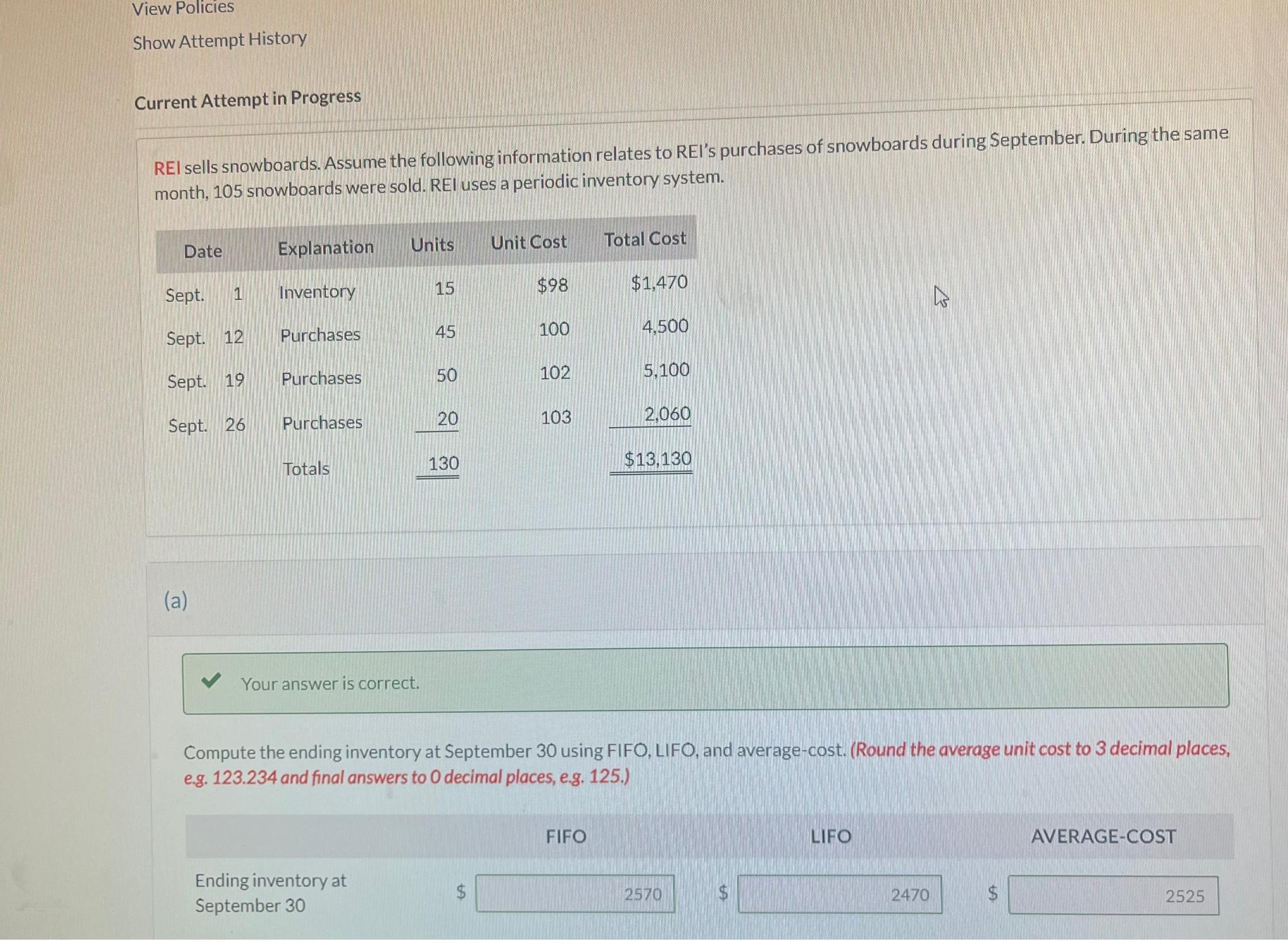  I need help with part b Question is compute the cost