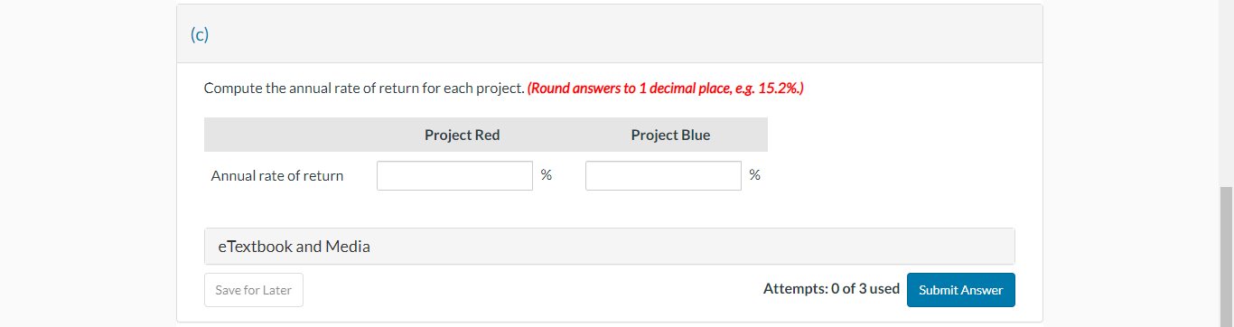 Spruce requires an 8% rate of return on all new investments. The