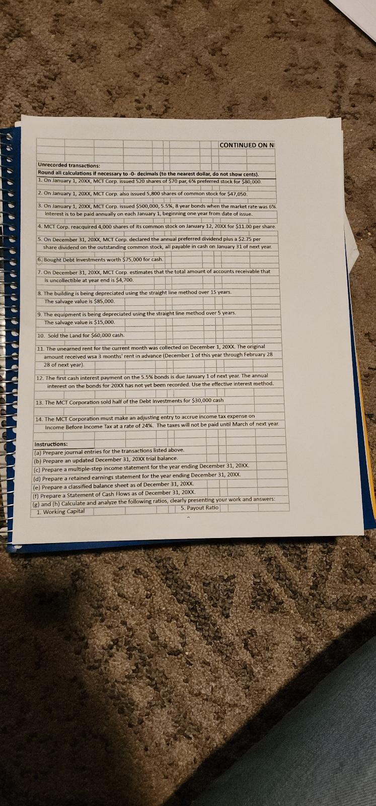 can you please do a-e