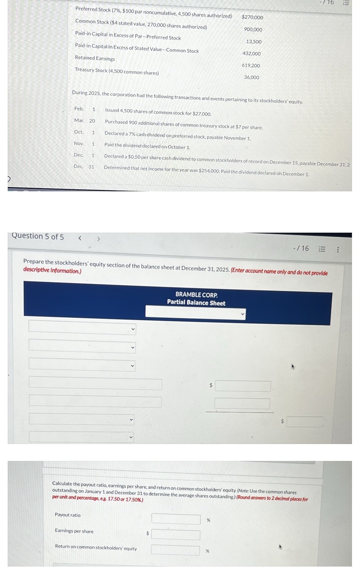  Preferred Stock (7%,$100 par noncumulative, 4,500 shares authorized) Common Stock (