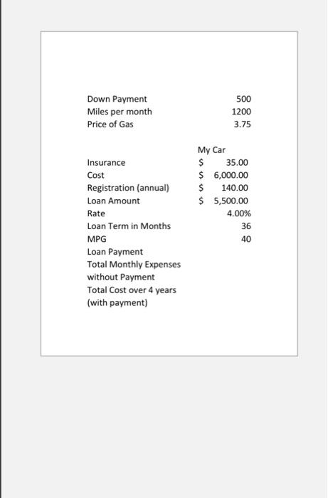 the Price of gas from 2.70 to 3.80 by 0.10 - Vary