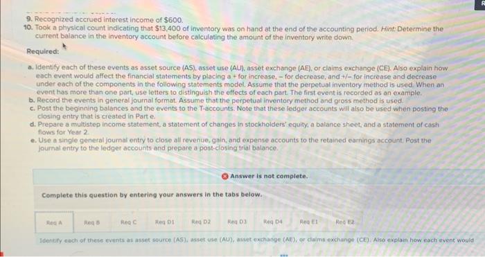 cycle problem: Perpetual system LO 4-1, 4-2, 4-3, 4-4, 4-5, 4-6, 47